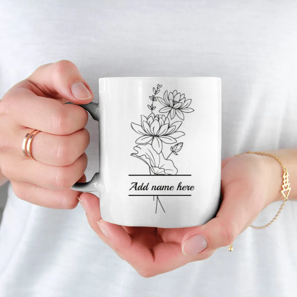 15oz Personalized Narcissus Mug