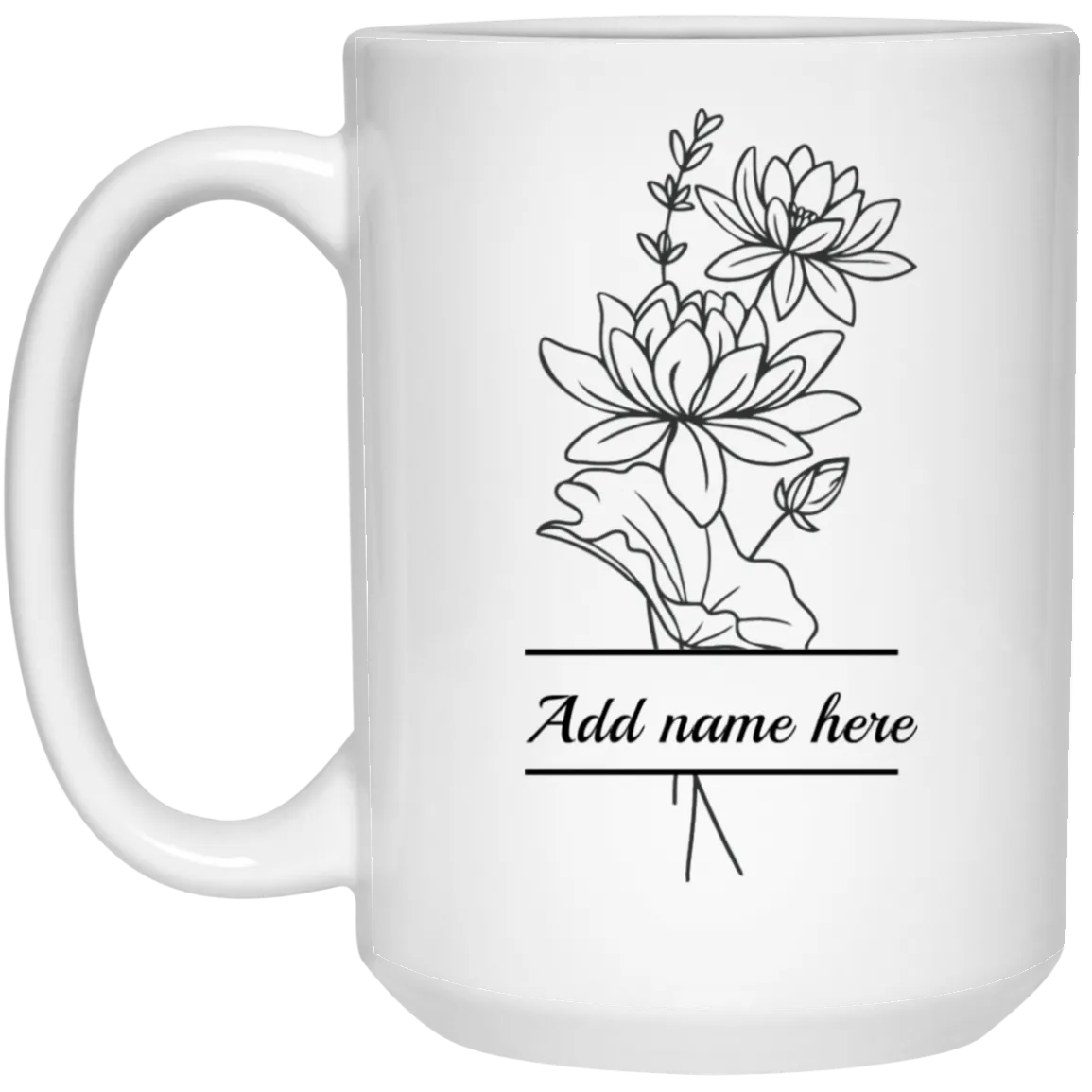 15oz Personalized Narcissus Mug