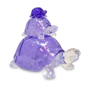 3D Crystal Puzzle - Turtles (Purple): 37 Pcs