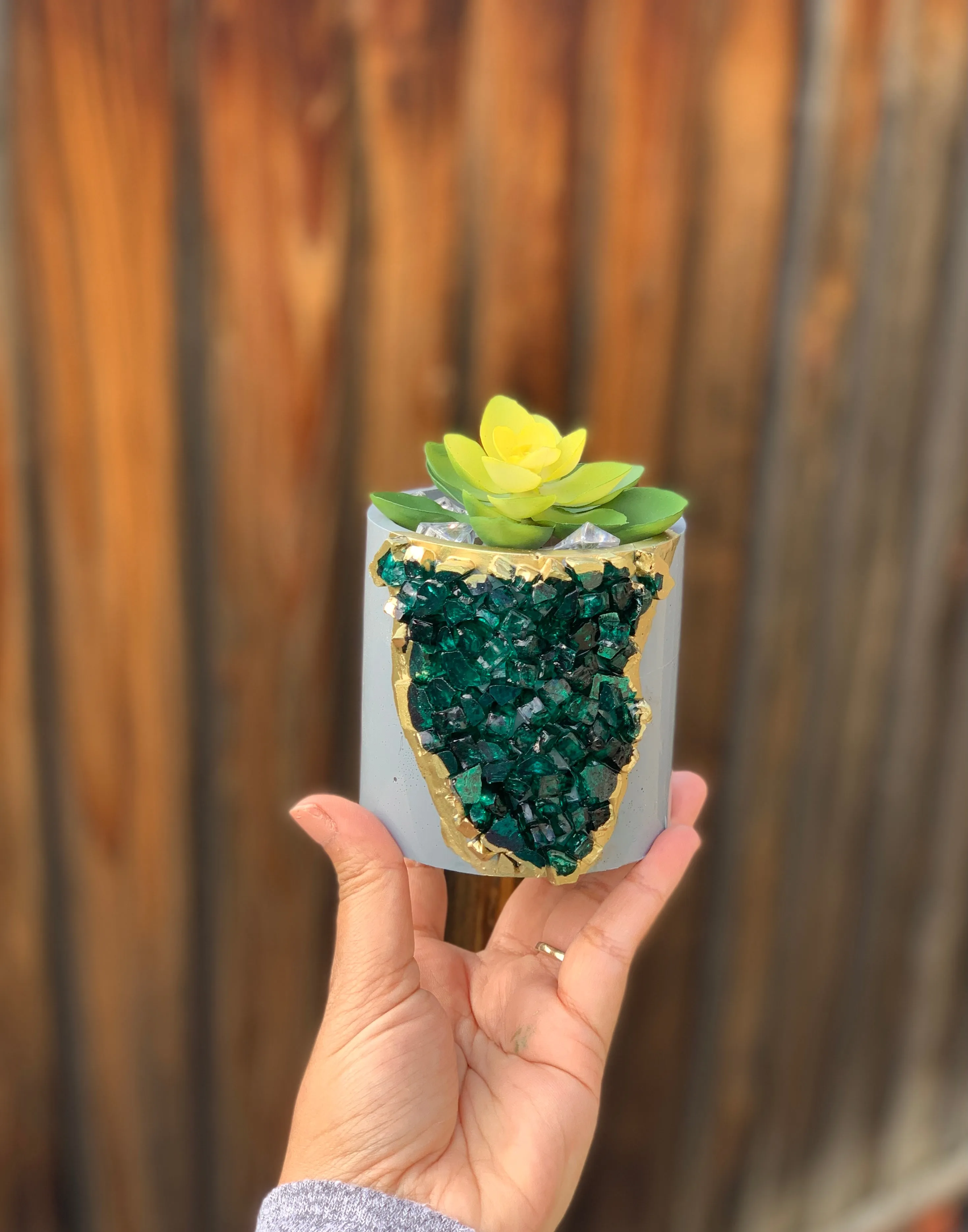 3D Geode Succulent Planter - 3x3'