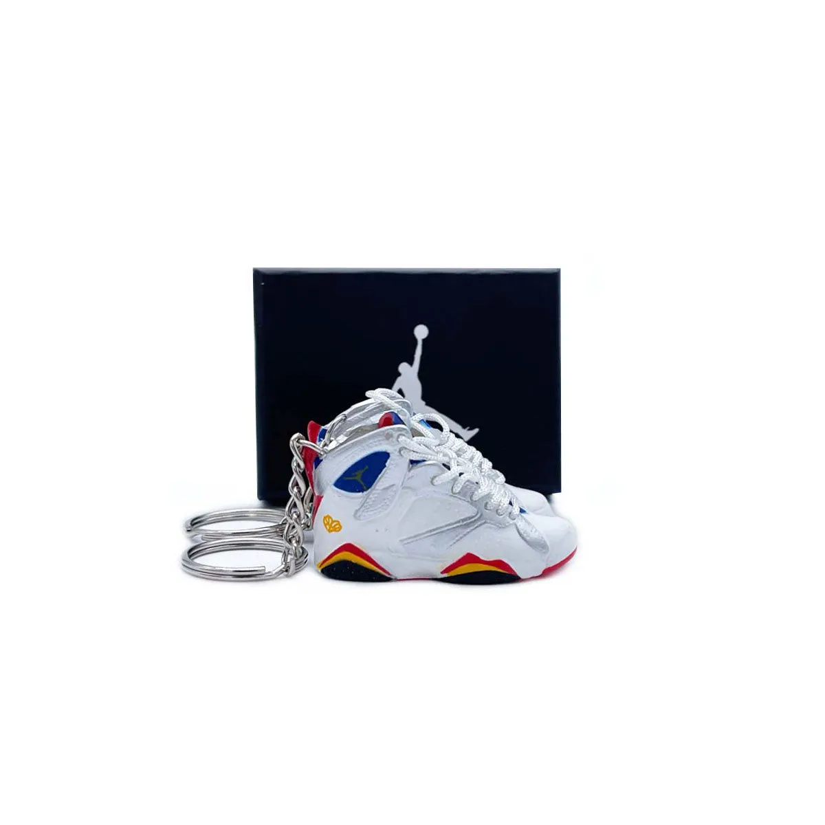 3D Sneaker Keychain- Air Jordan 7 Olympic Pair