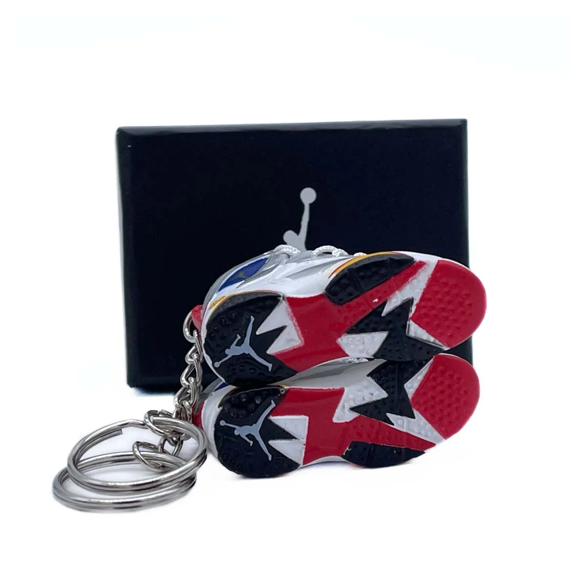 3D Sneaker Keychain- Air Jordan 7 Olympic Pair