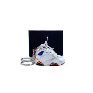 3D Sneaker Keychain- Air Jordan 7 Olympic Pair