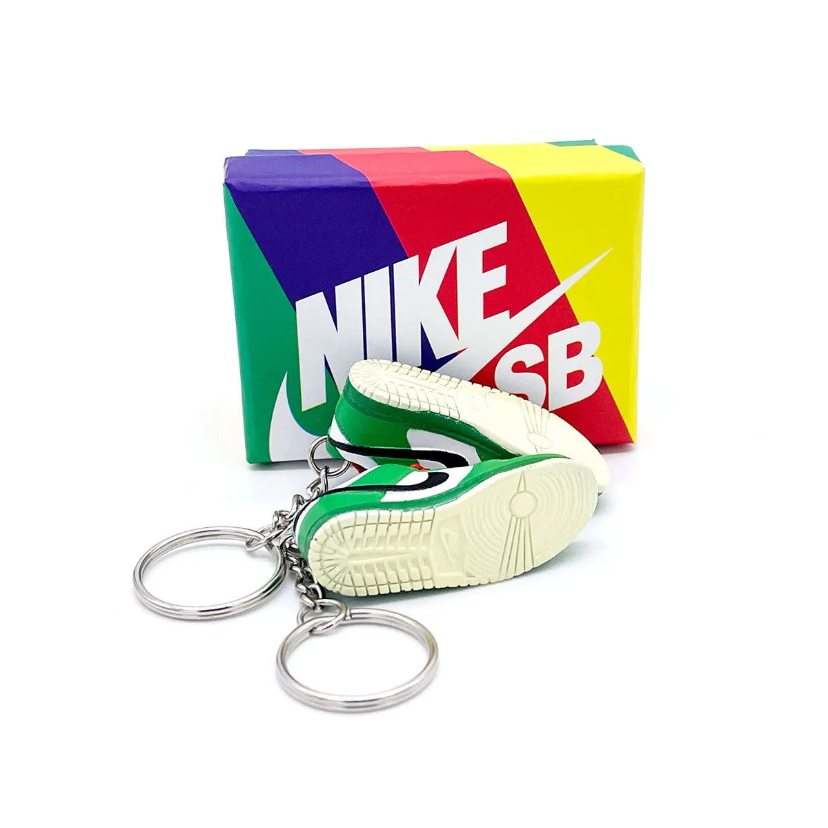 3D Sneaker Keychain- Nike SB Dunk Low Heineken Pair