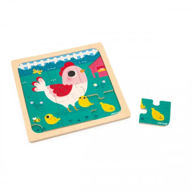 9 Piece Wooden Puzzle