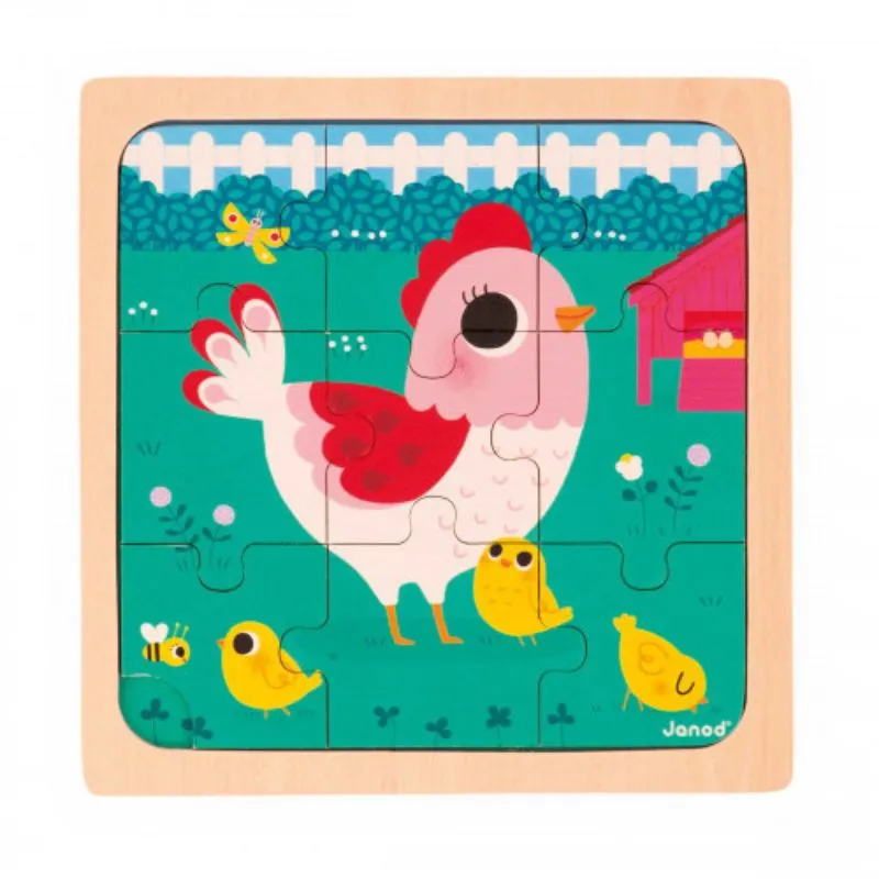 9 Piece Wooden Puzzle