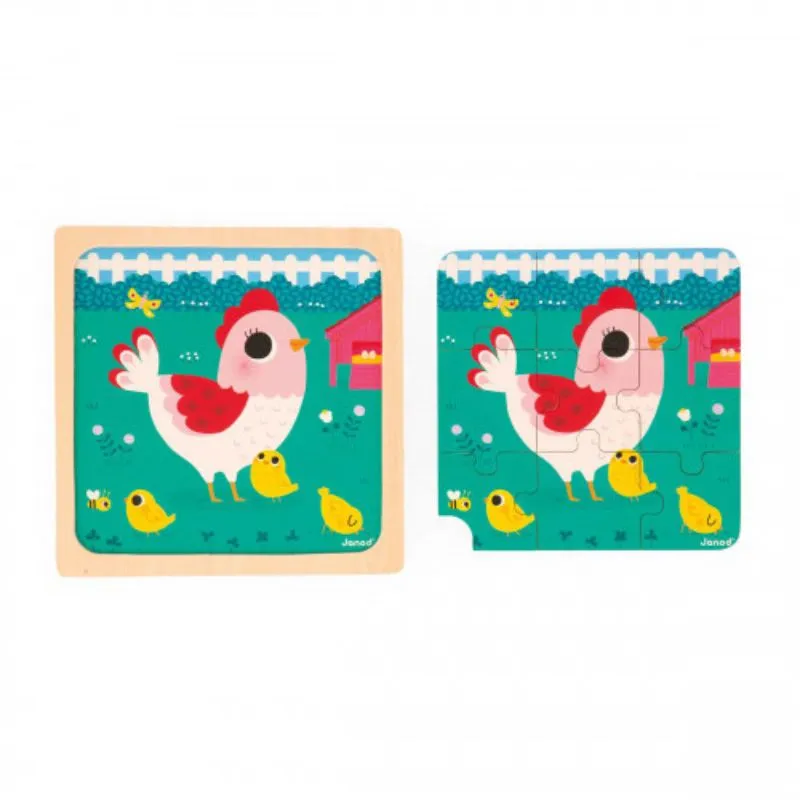 9 Piece Wooden Puzzle