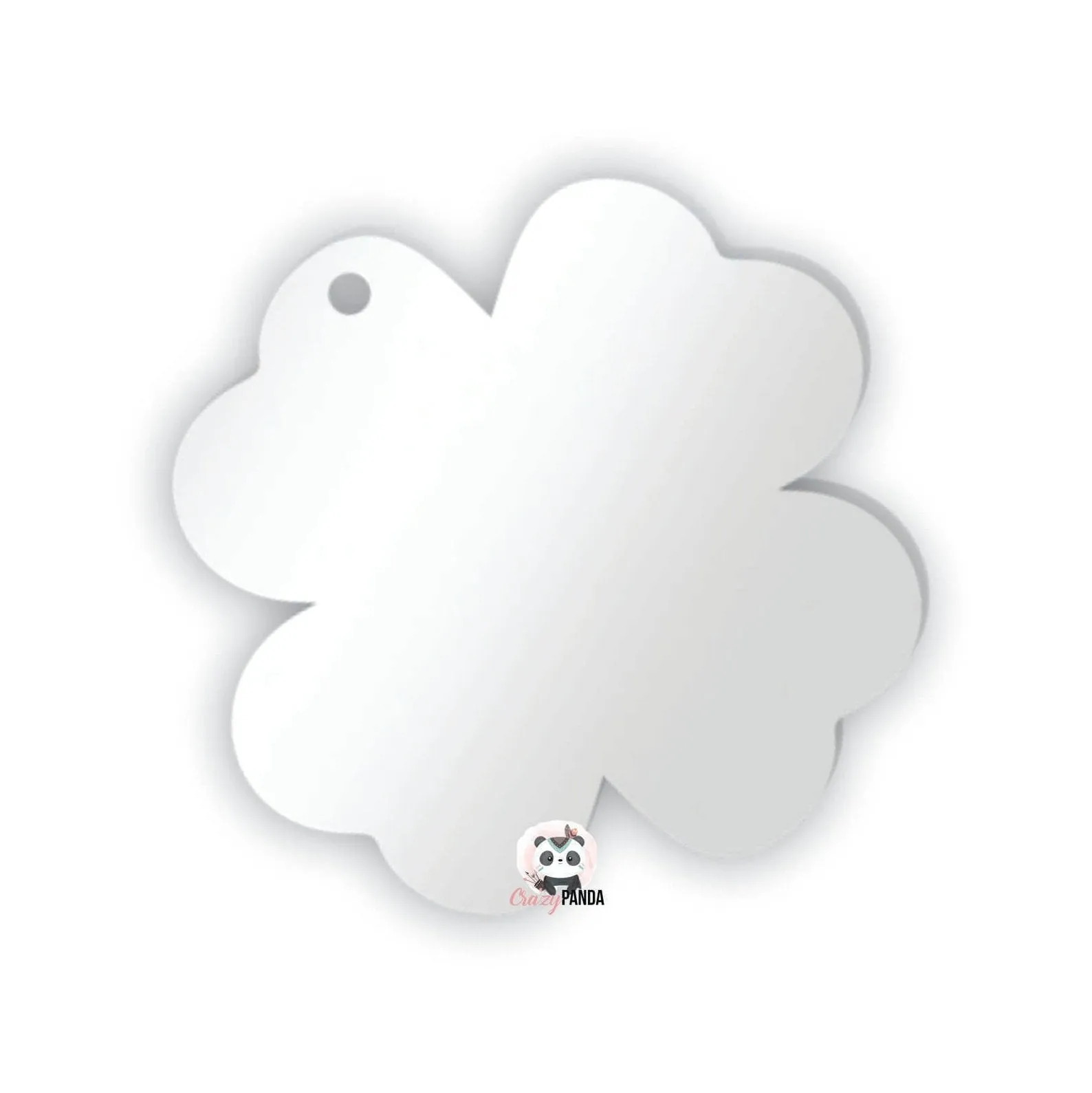 Acrylic Blank Clear Clover 50x50x1.5mm