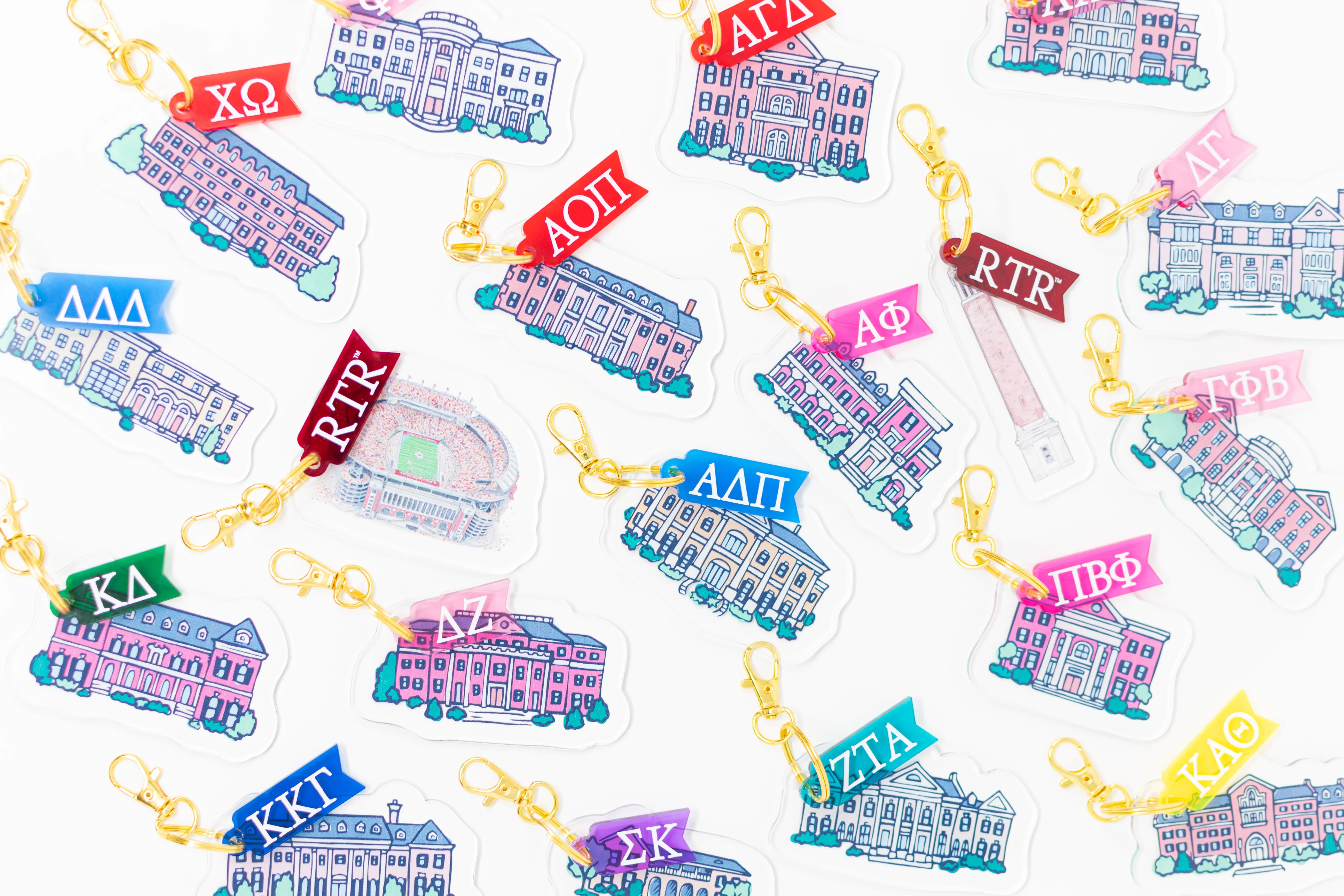 Acrylic Stadium Keychains