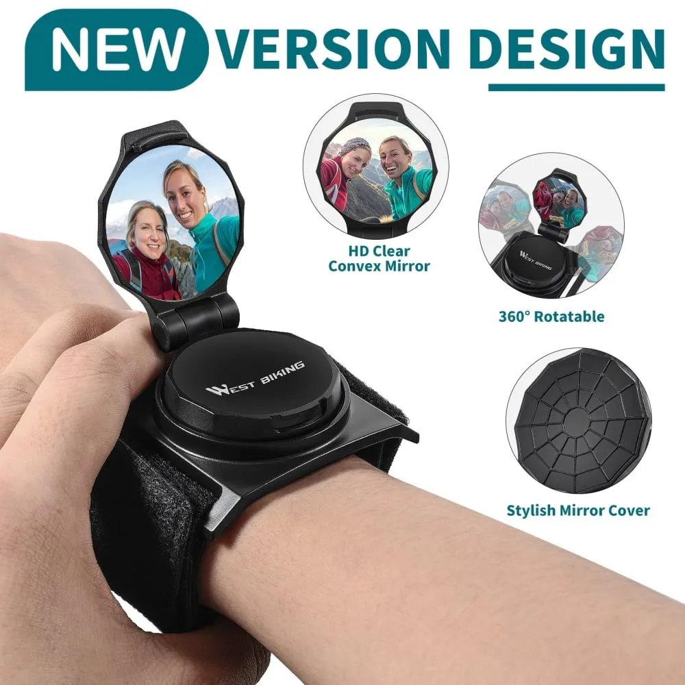 Adjustable Rear View Wrist Wear Mirror