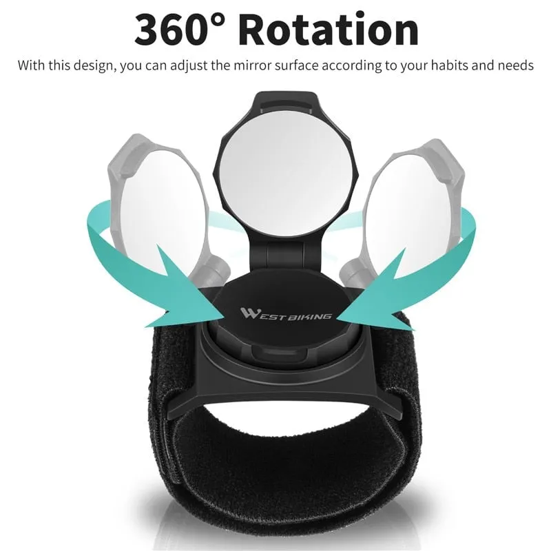 Adjustable Rear View Wrist Wear Mirror