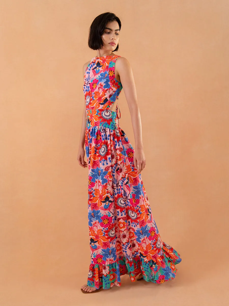 Amara Seersucker Maxi Dress - Moorea