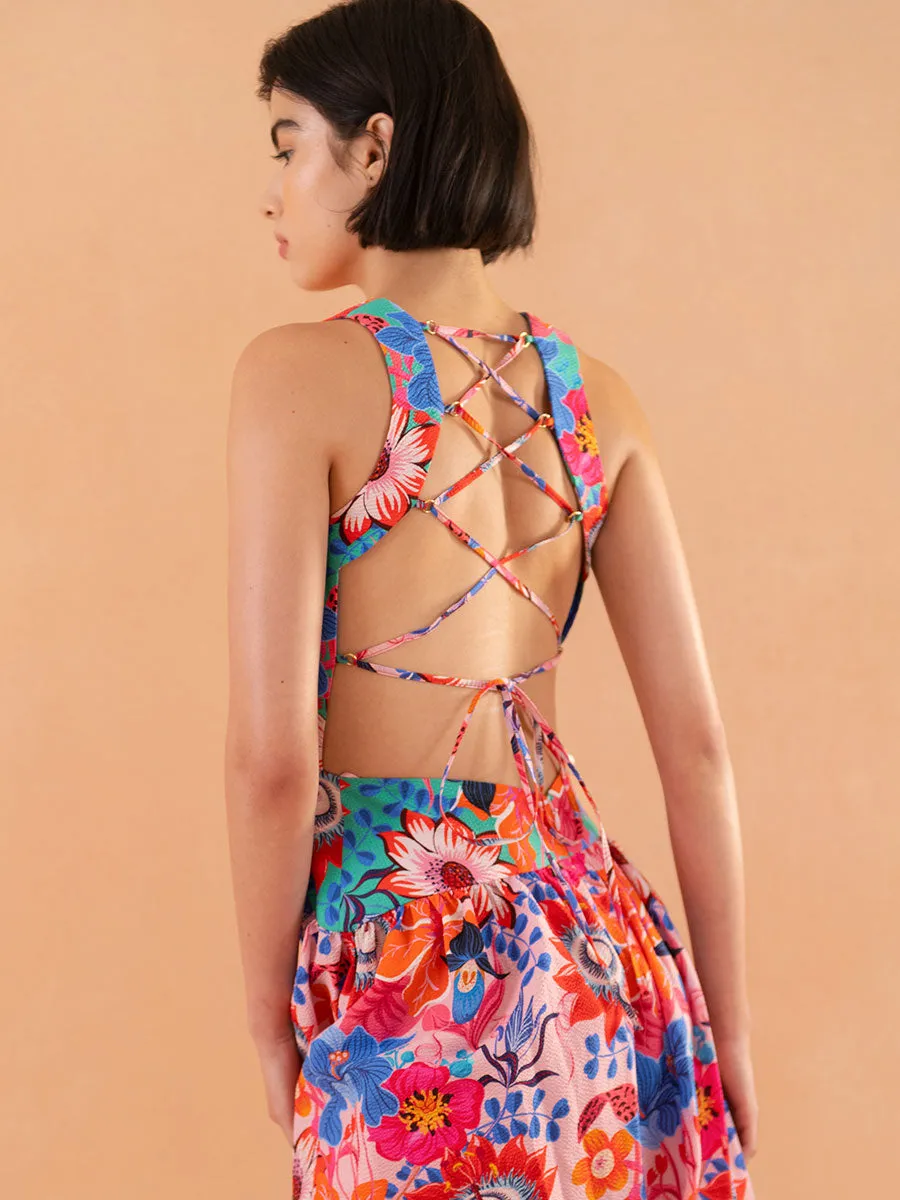 Amara Seersucker Maxi Dress - Moorea