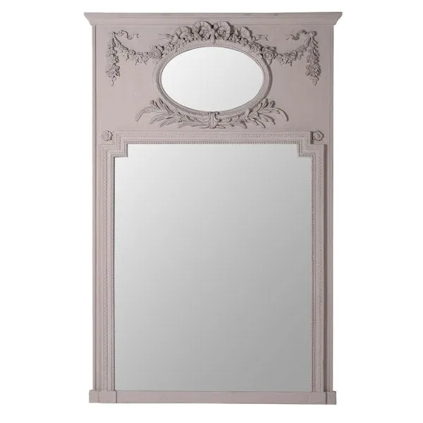 Antique Taupe Wall Mirror