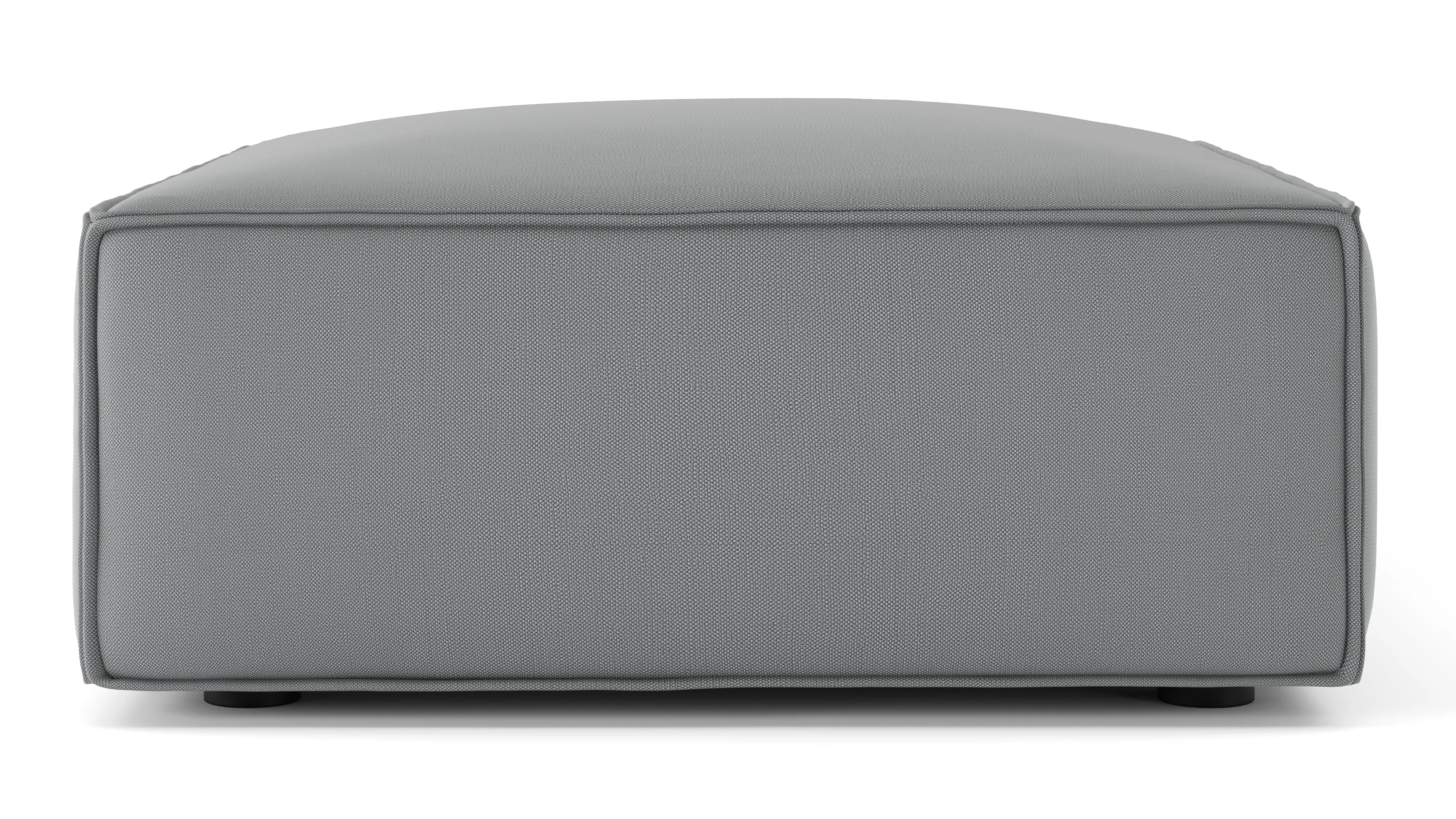 Arles - Arles Module, Ottoman, Harbor Gray Flat Weave
