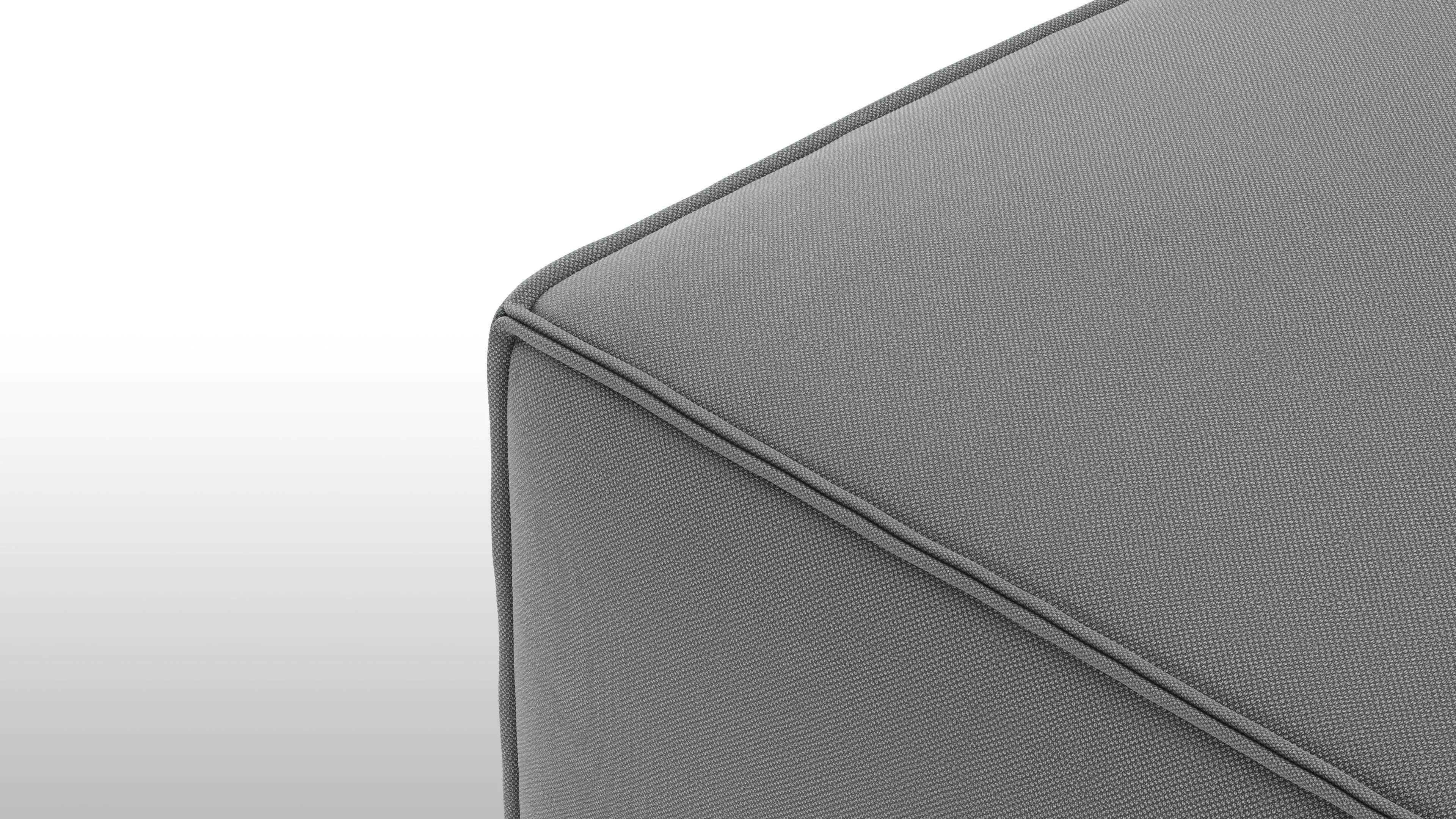 Arles - Arles Module, Ottoman, Harbor Gray Flat Weave
