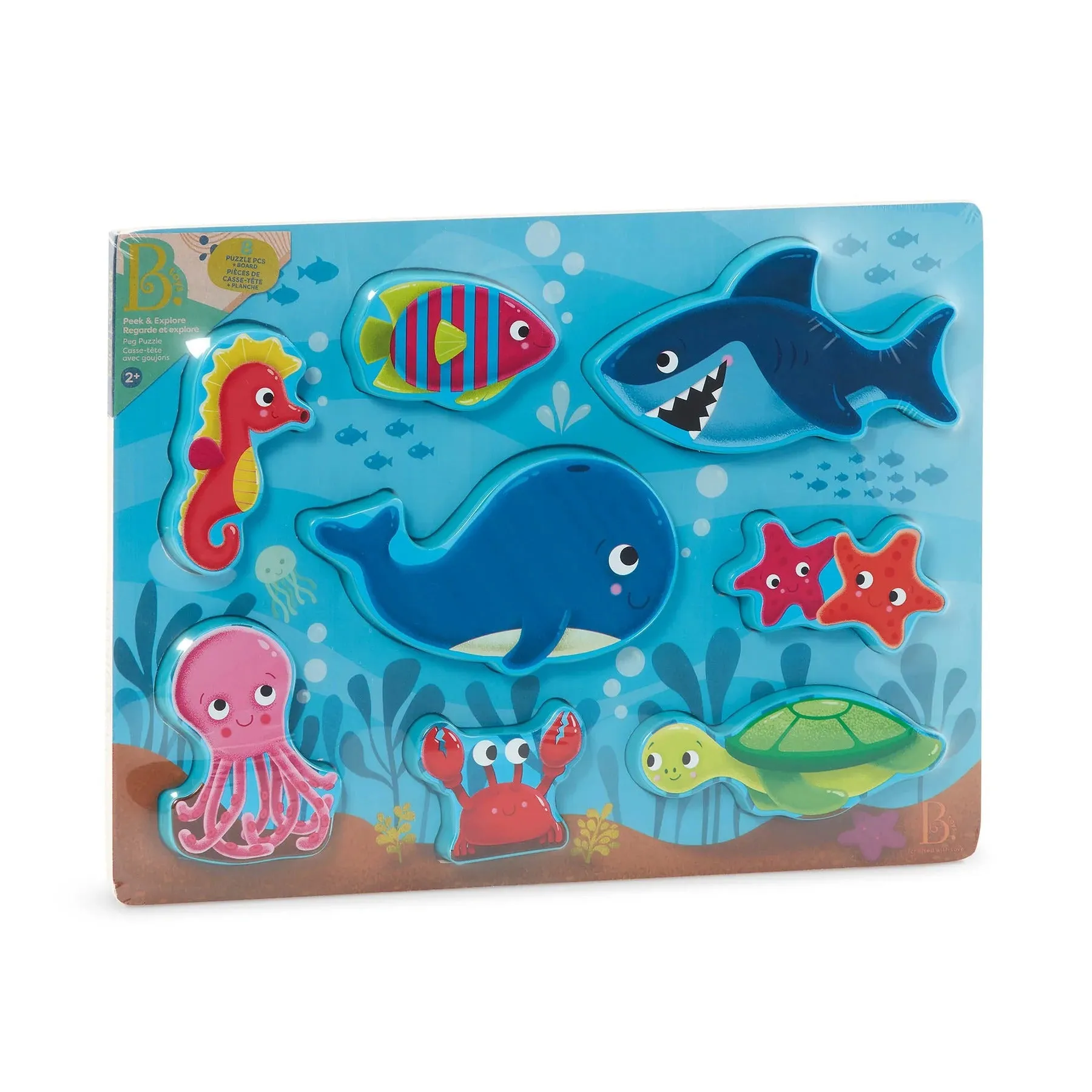 B. toys - Chunky Puzzle - Peek & Explore Under the Sea