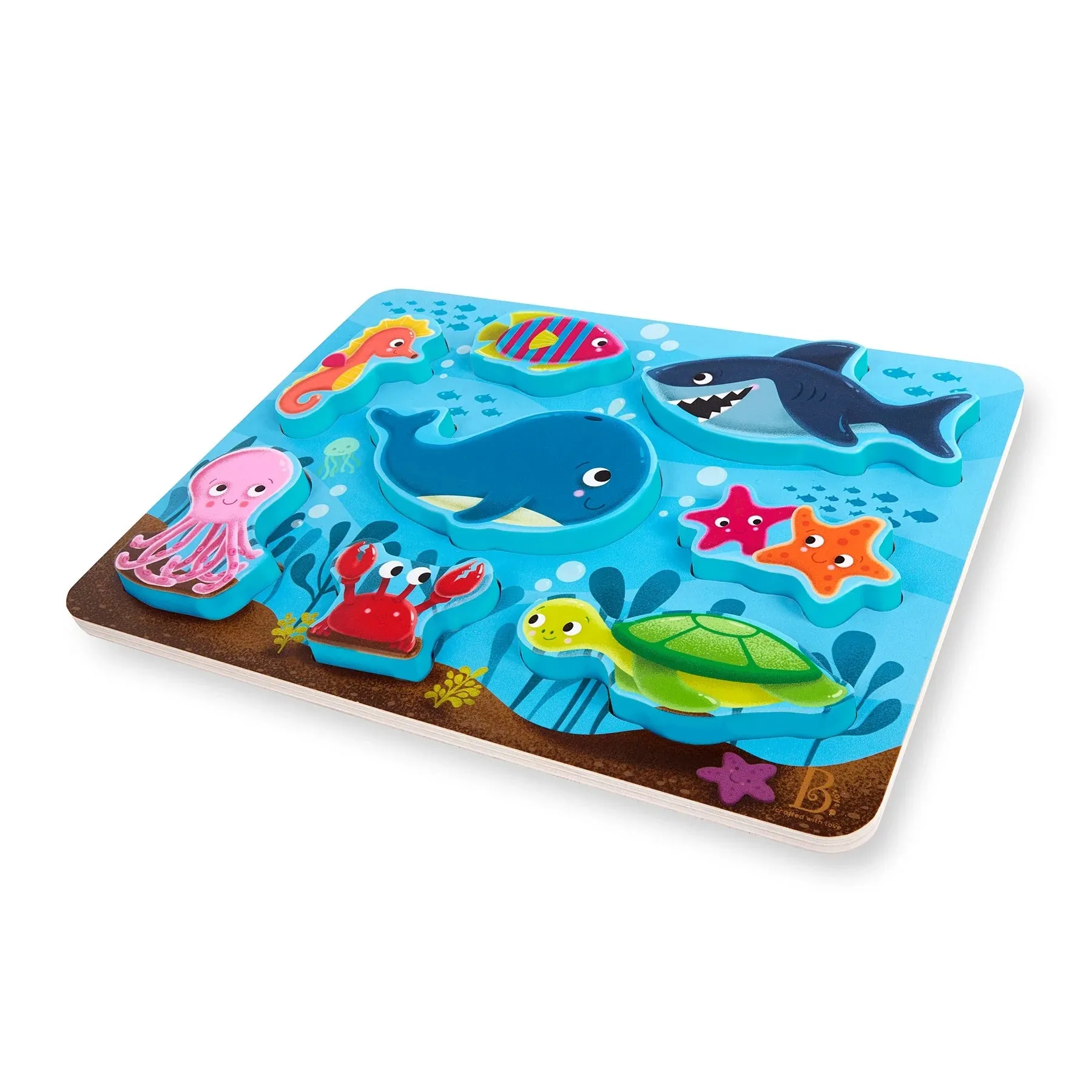 B. toys - Chunky Puzzle - Peek & Explore Under the Sea