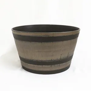 Barrel Plastic Planter