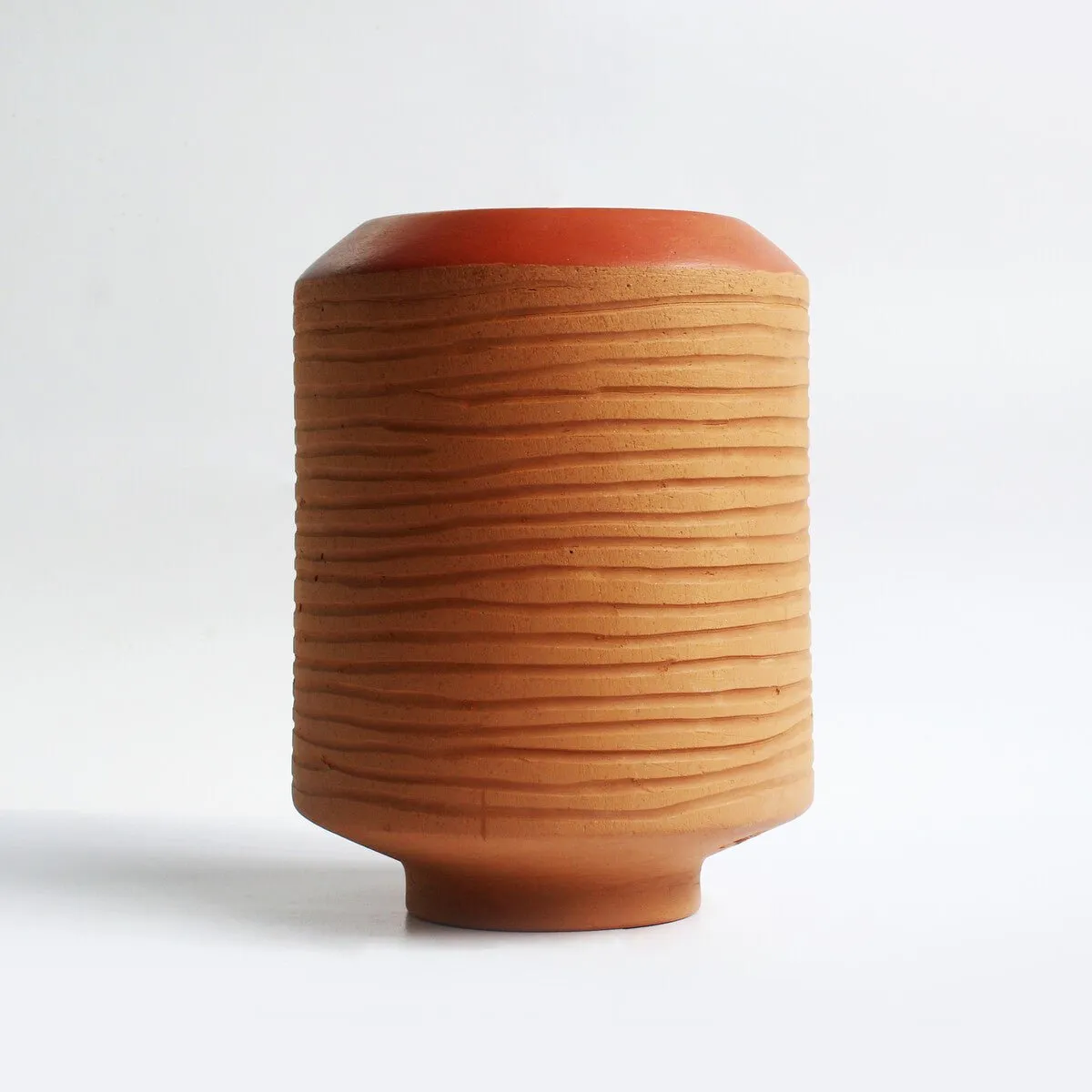 Barrel Terracotta Planters Set of 3 (Large,Medium,Small)