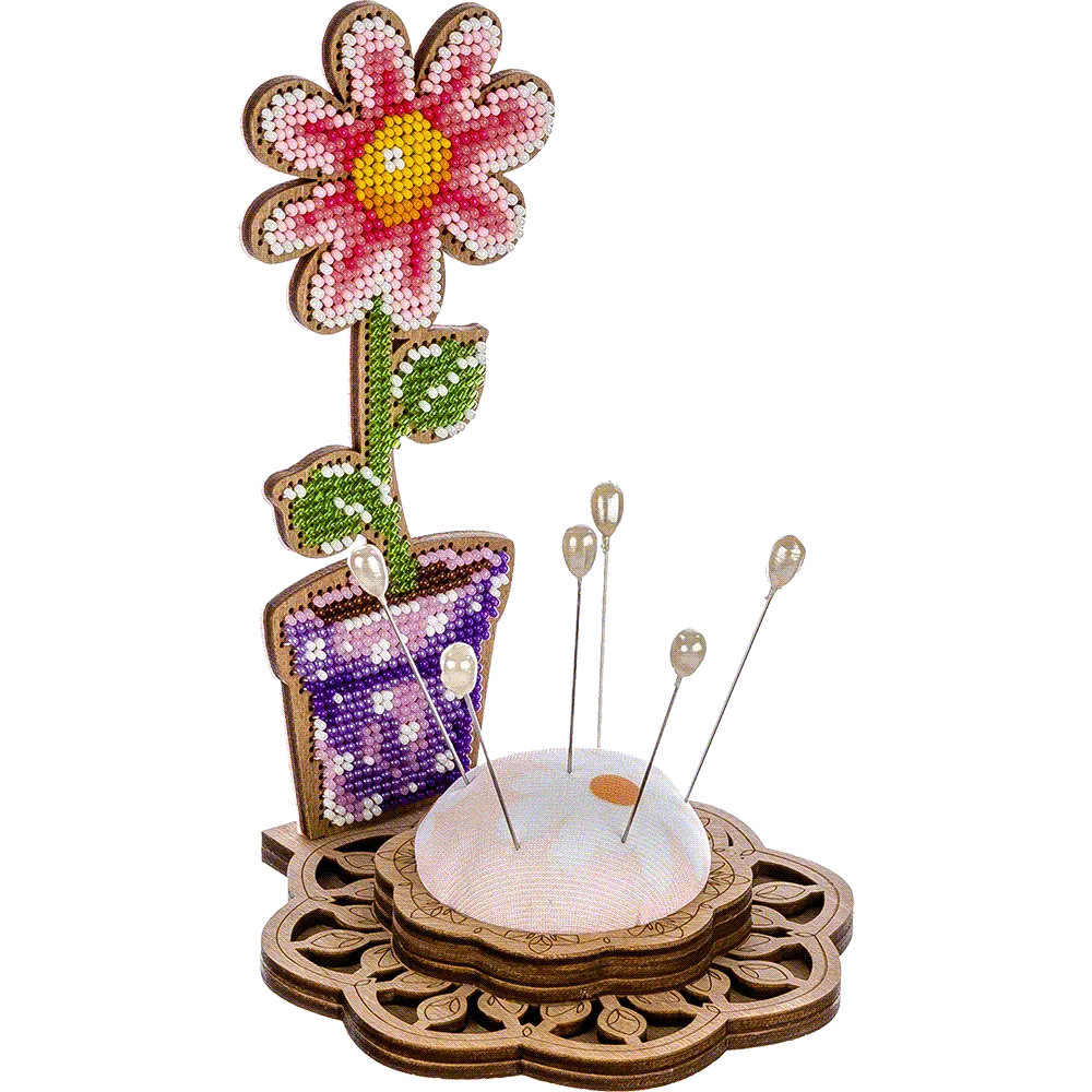Bead embroidery kit on wood FLK-280