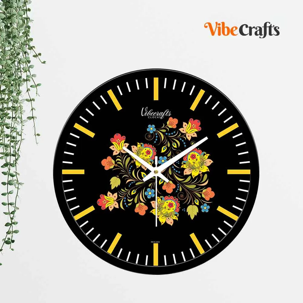 Beautiful Design of Flower Wall Clock