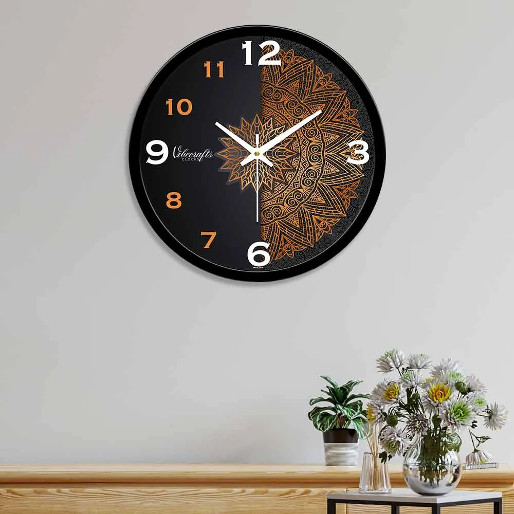Beautiful Mandala Pattern Printed Designer Wall Clock