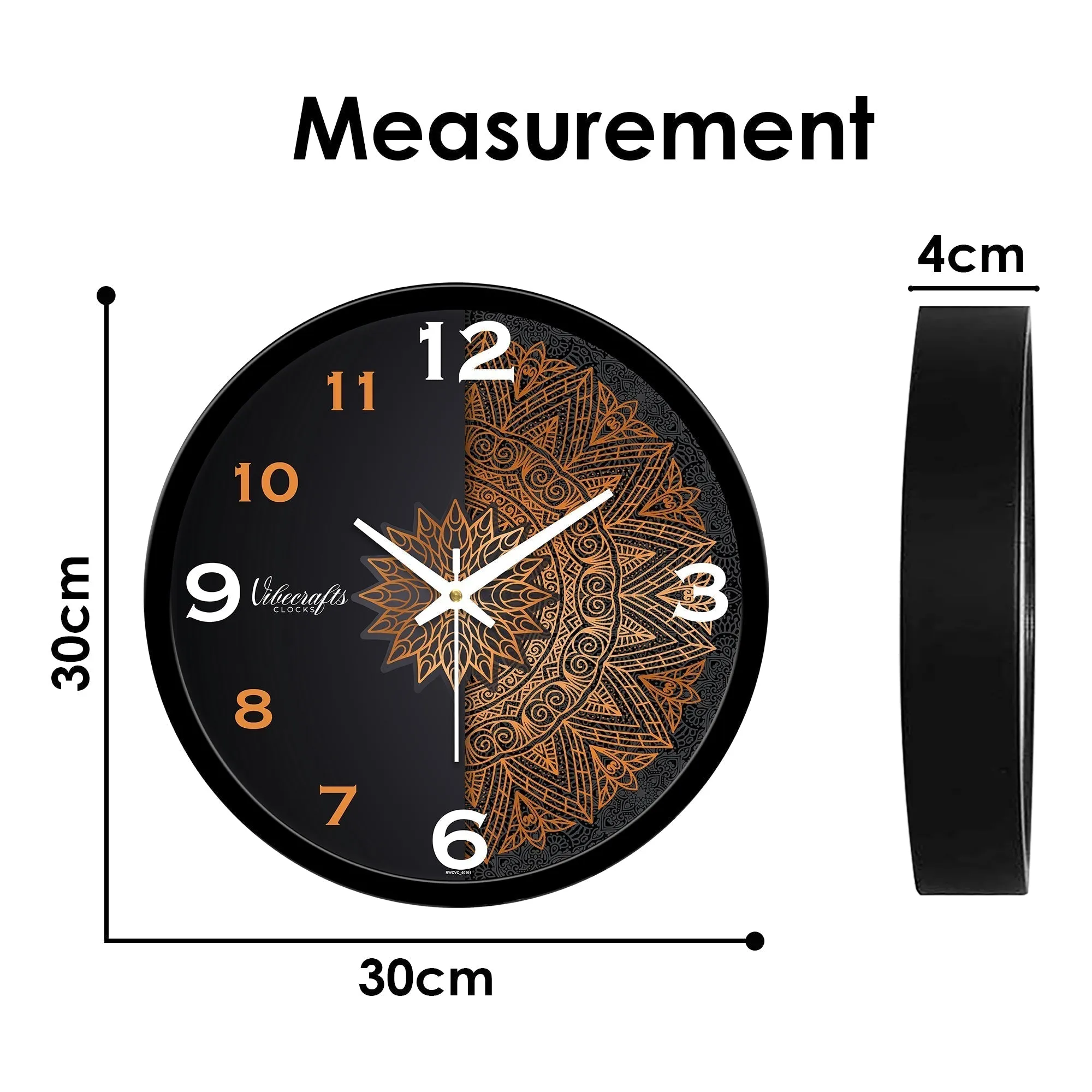 Beautiful Mandala Pattern Printed Designer Wall Clock