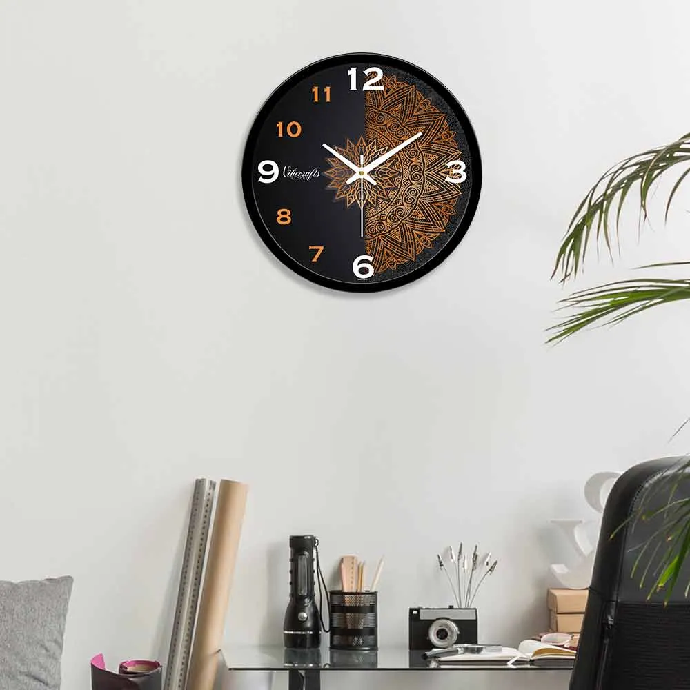 Beautiful Mandala Pattern Printed Designer Wall Clock