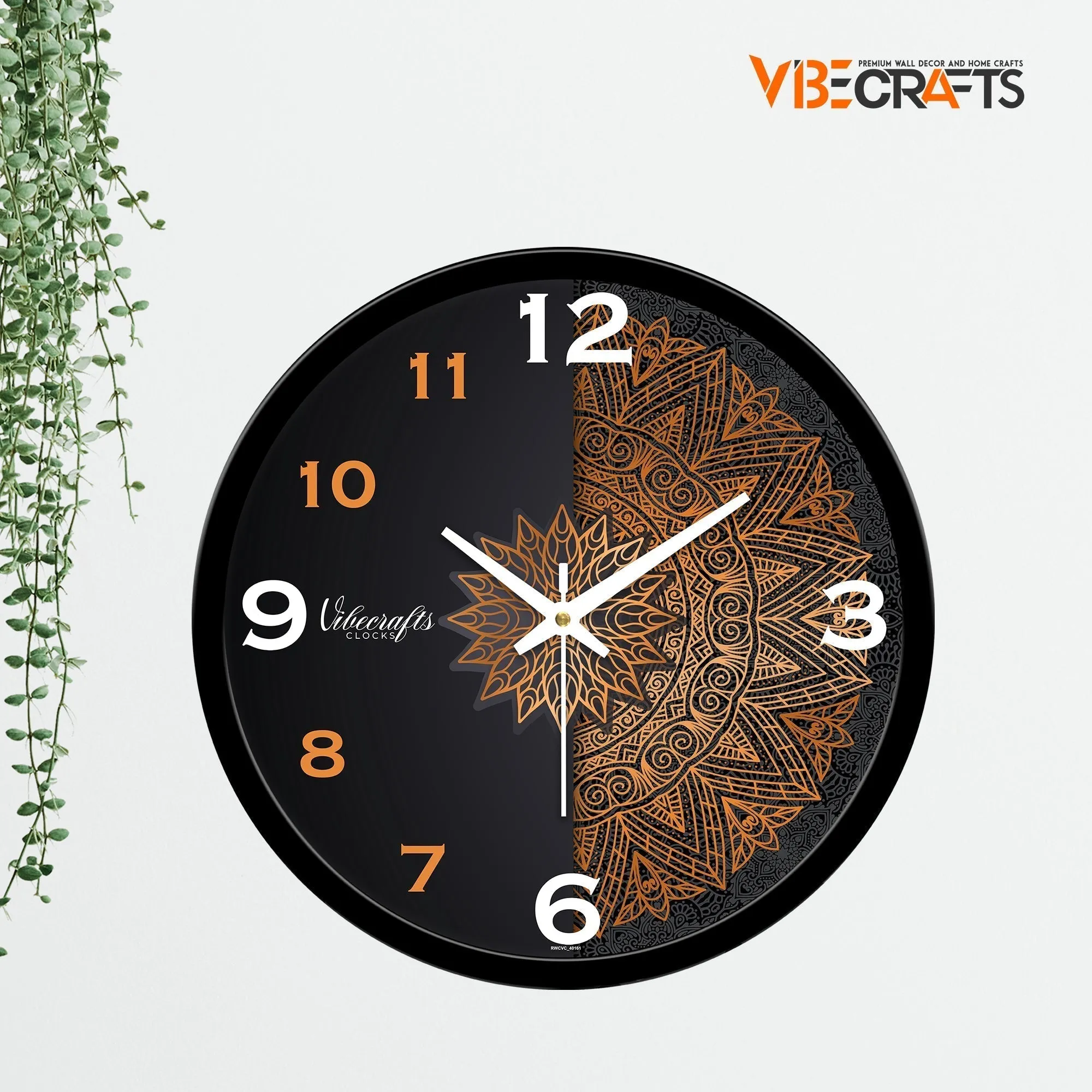 Beautiful Mandala Pattern Printed Designer Wall Clock