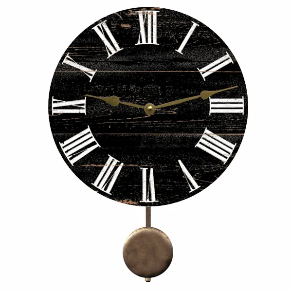 Black Wall Clock