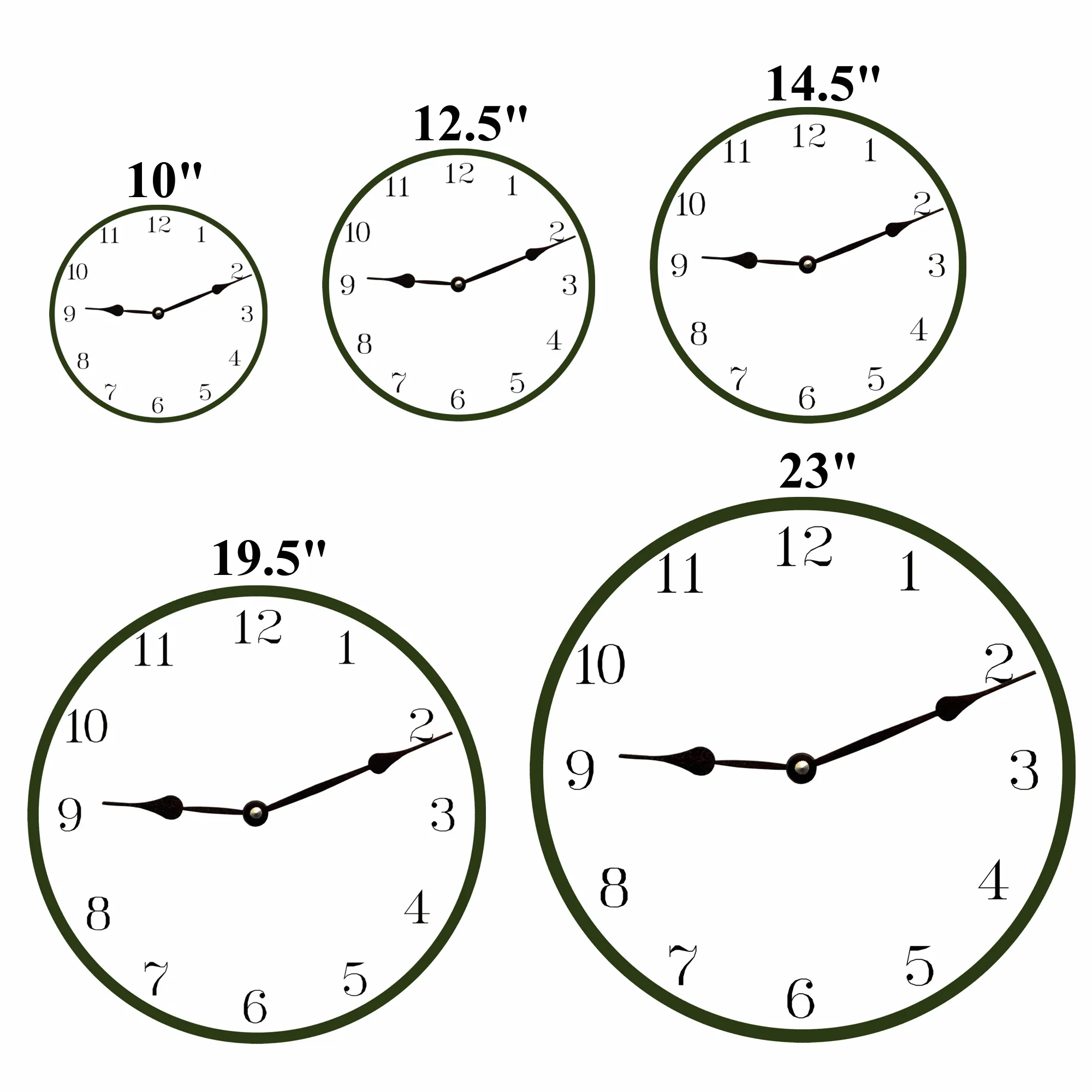 Black Wall Clock