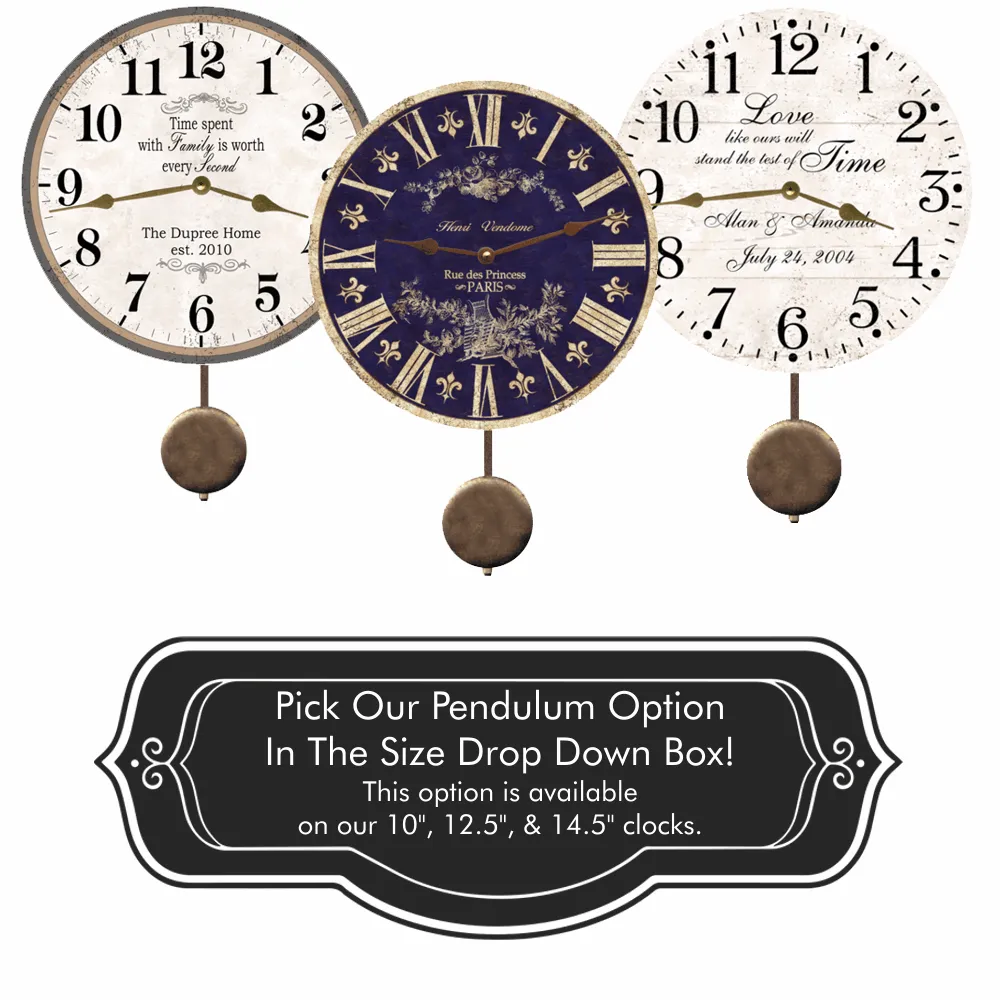 Black Wall Clock