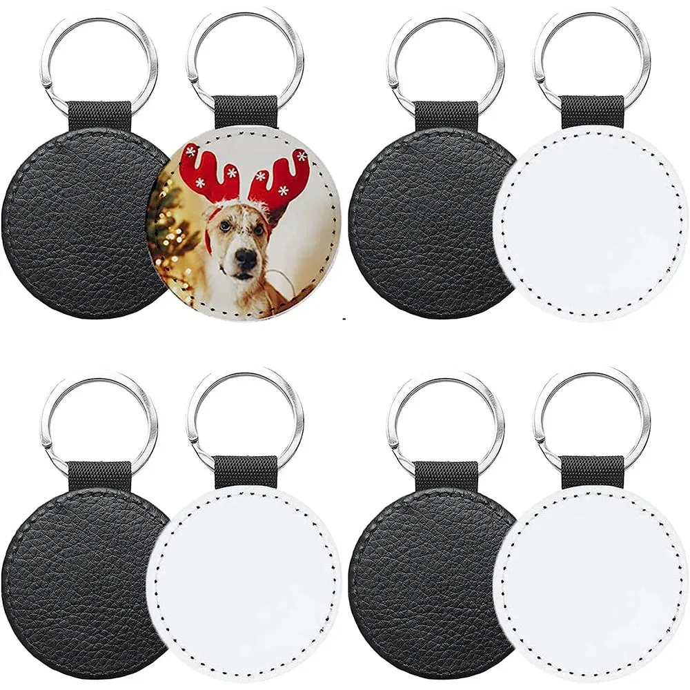 Blanks PU Leather Keychain