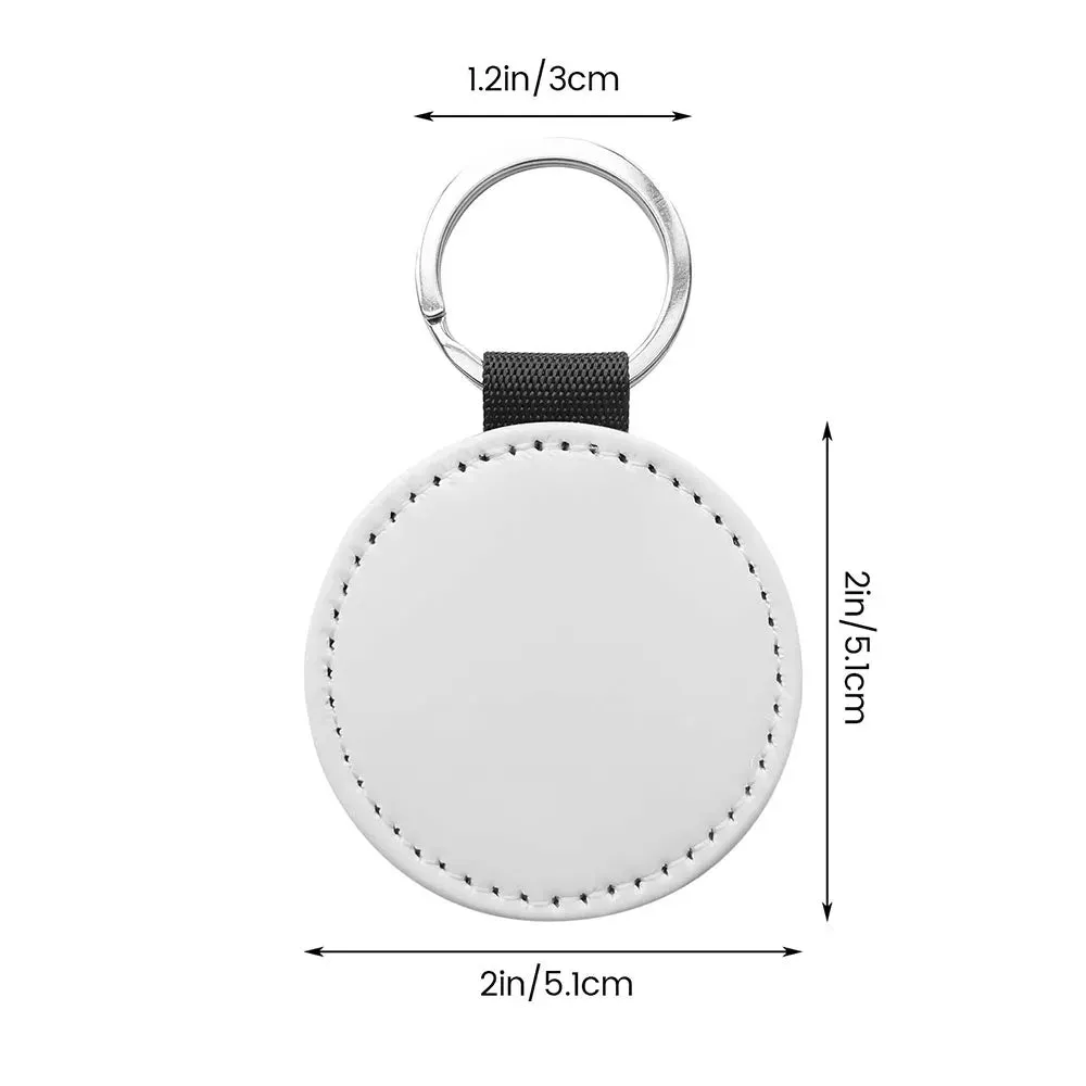 Blanks PU Leather Keychain