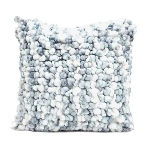 Blue Grey Bobble Cushion (45cm)