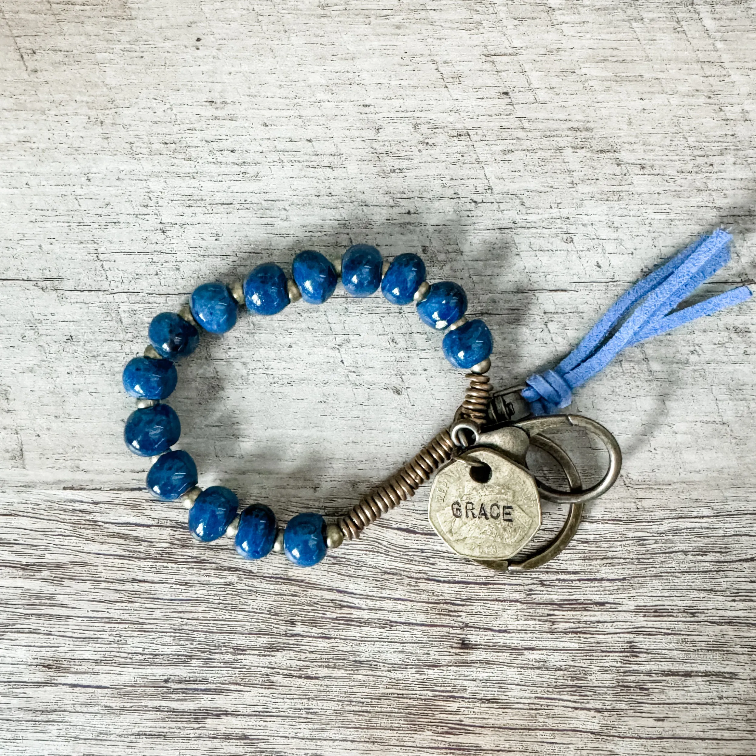 Boho Keychain Bracelet