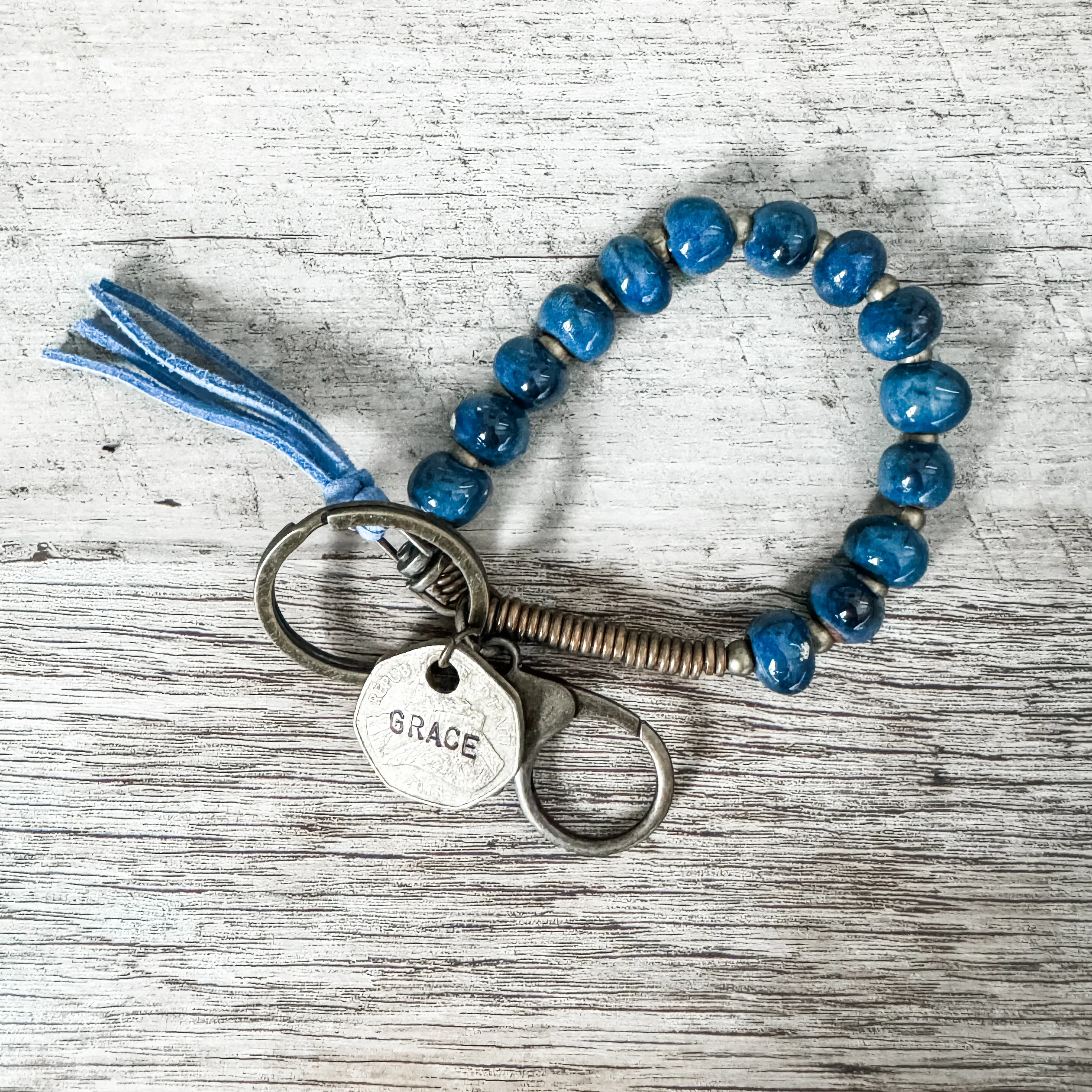 Boho Keychain Bracelet