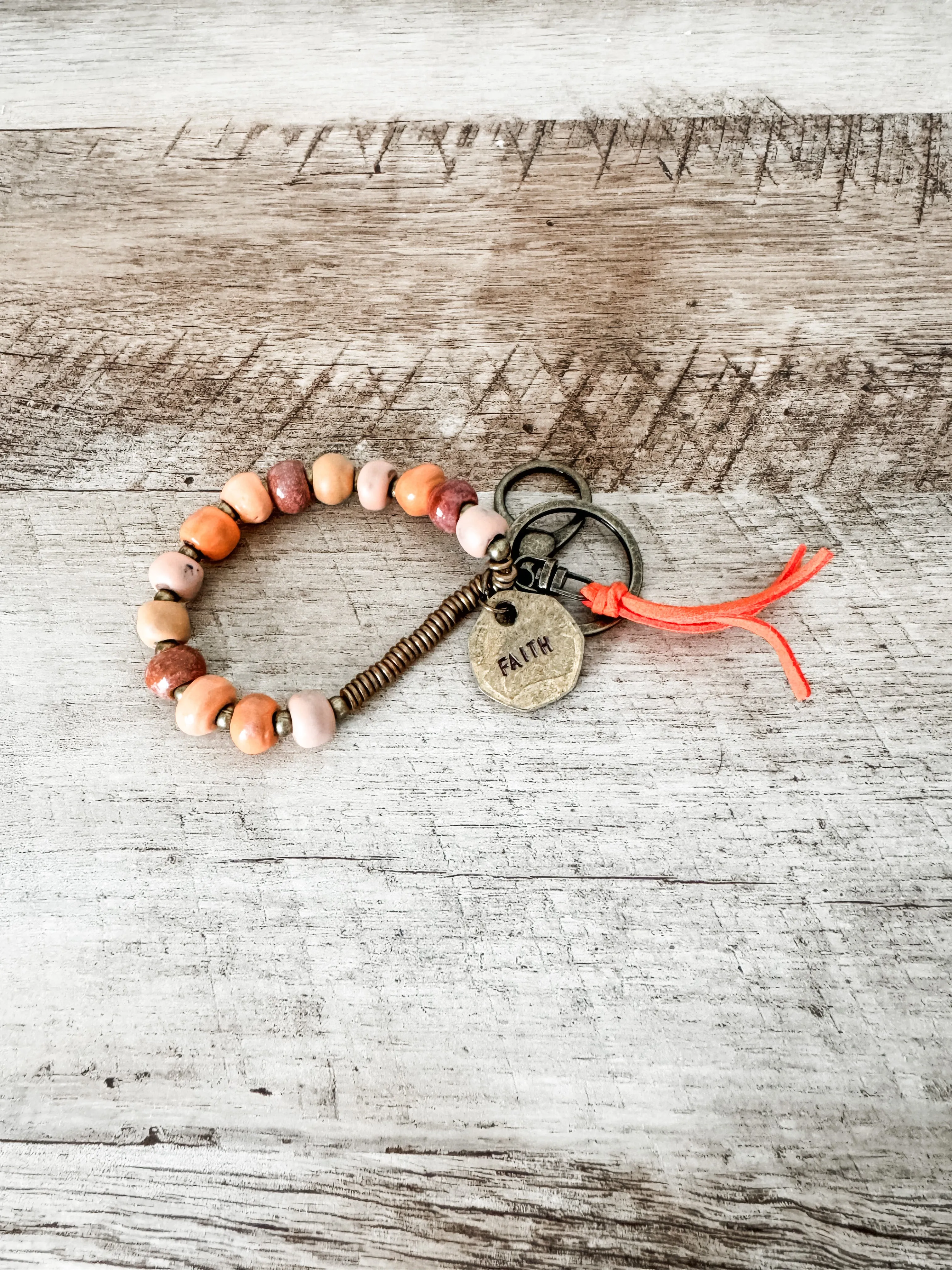 Boho Keychain Bracelet
