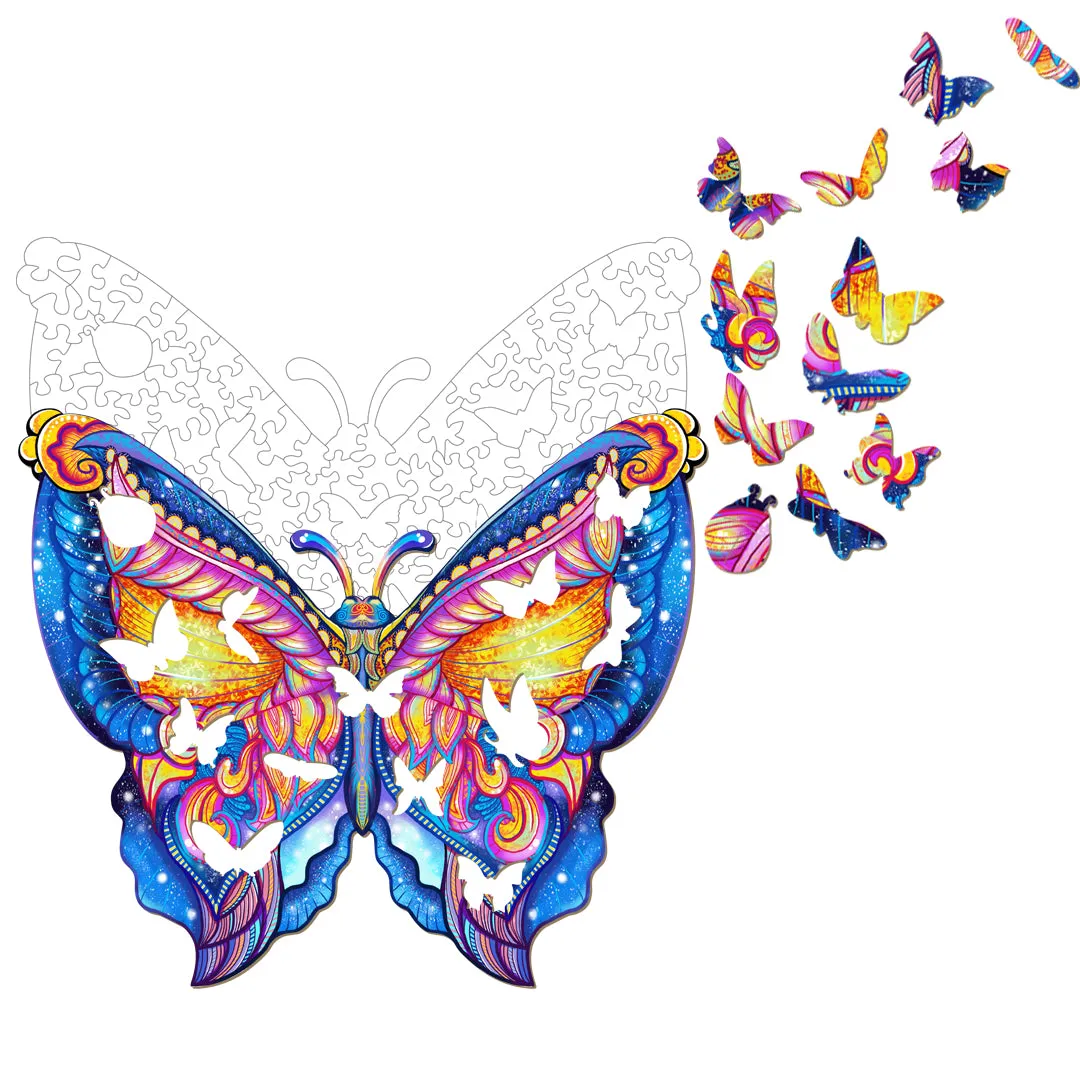 Butterfly Puzzle - Wooden Jigsaw Puzzle