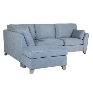 Cantrell Corner Sofa Blue LHF