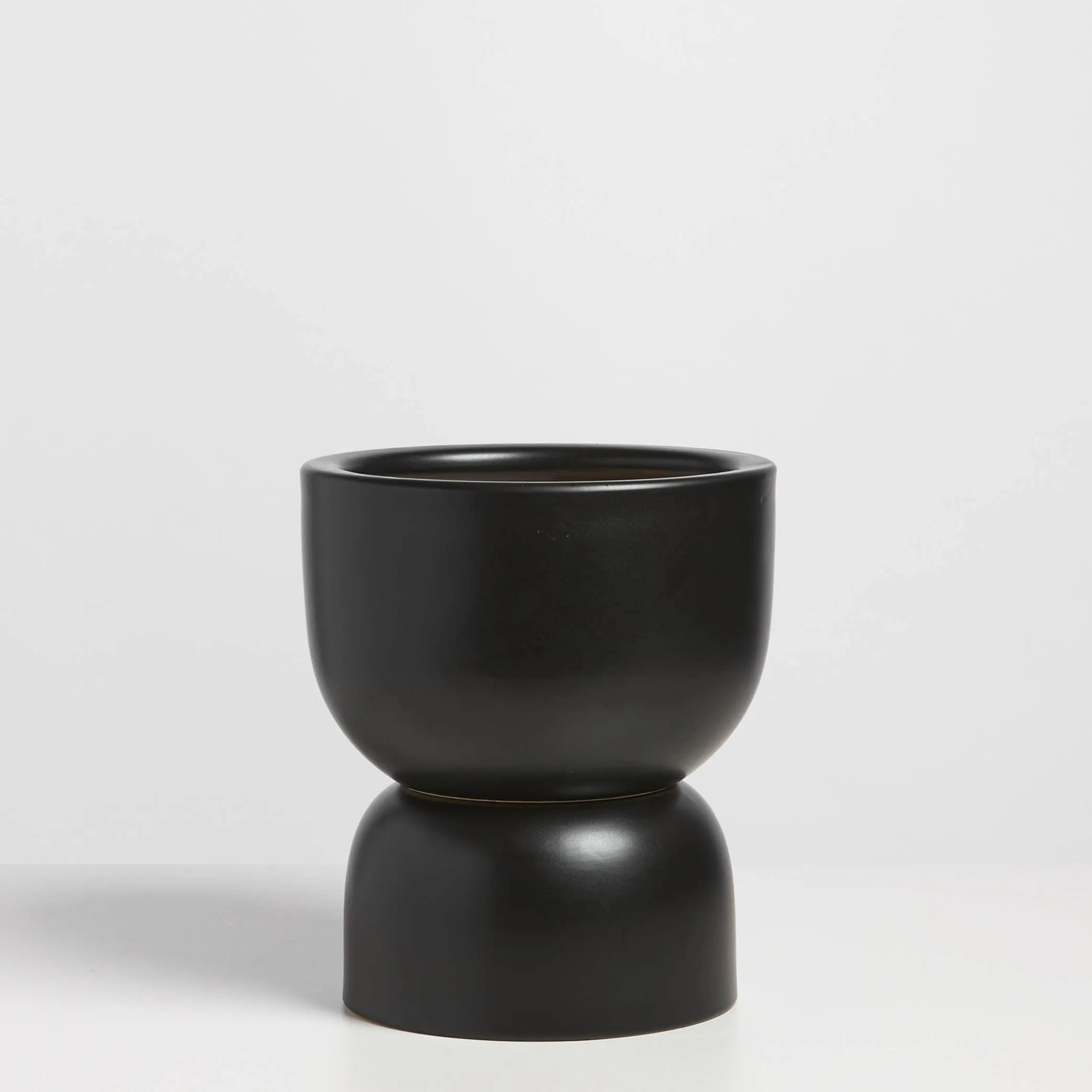 Ceramic Hourglass Planter - 12"