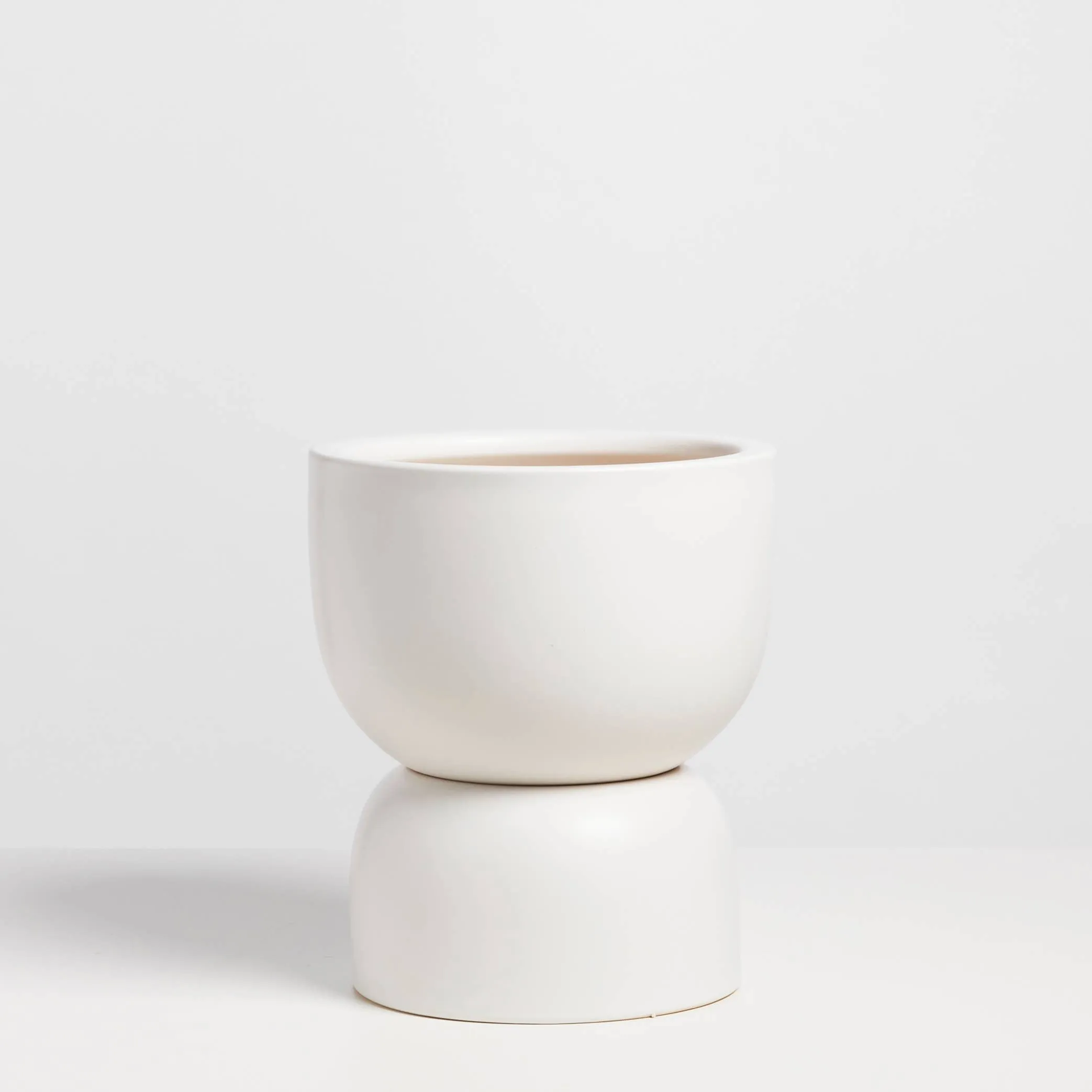 Ceramic Hourglass Planter - 12"