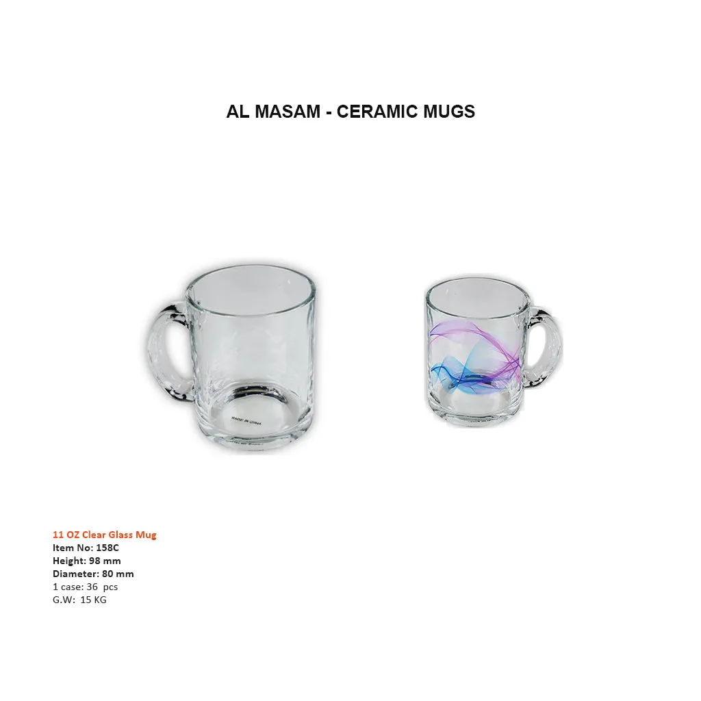 Clear Mugs - 11oz
