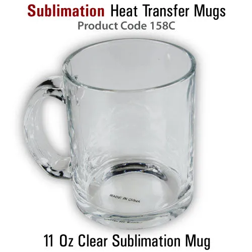 Clear Mugs - 11oz