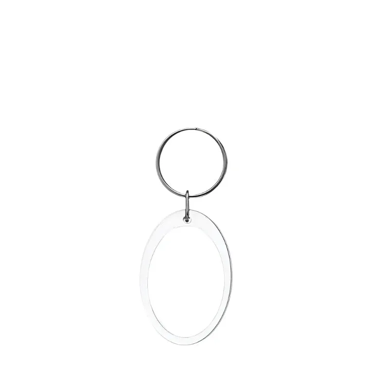 Clear Tassels Acrylic Photo Frame Keychain for DIY