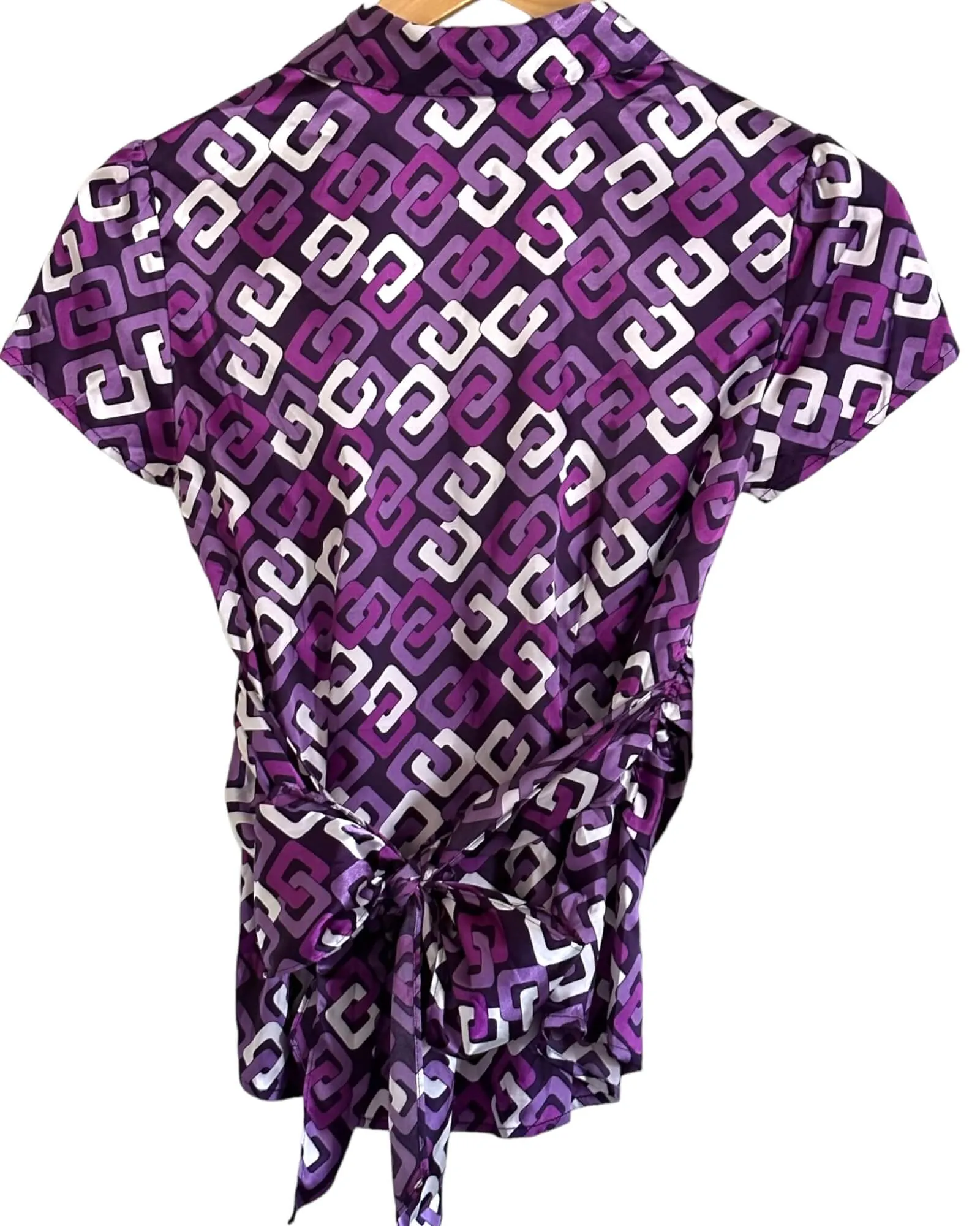 Cool Winter Geometric Print Top