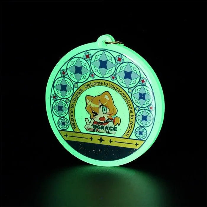 Custom Glow In The Dark Acrylic Keychains