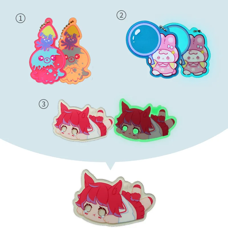 Custom Glow In The Dark Acrylic Keychains