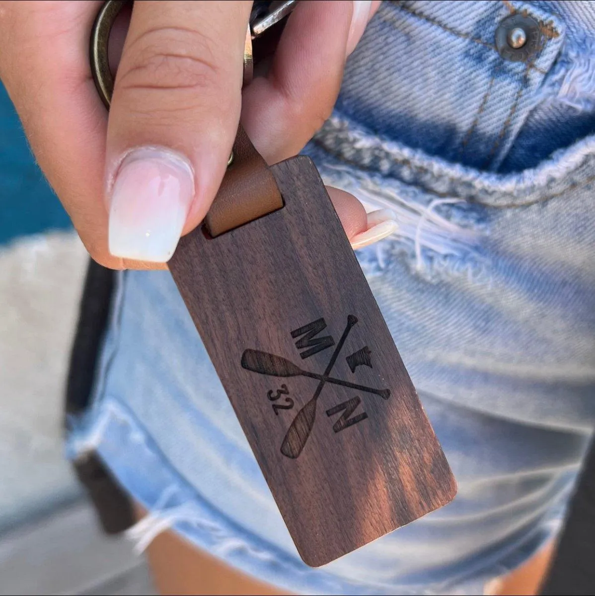 Custom Wild Wood Keychain